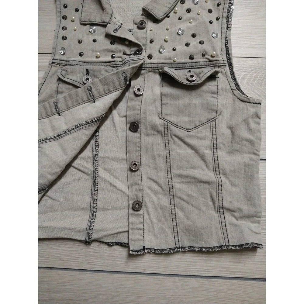 Bedazzled Sapphire Ink Vest - Juniors - Size Large